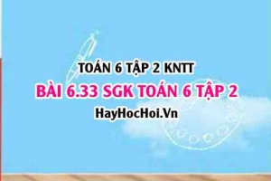 Bài 6.33 SGK Toán 6 tập 2 Kết nối tri thức
